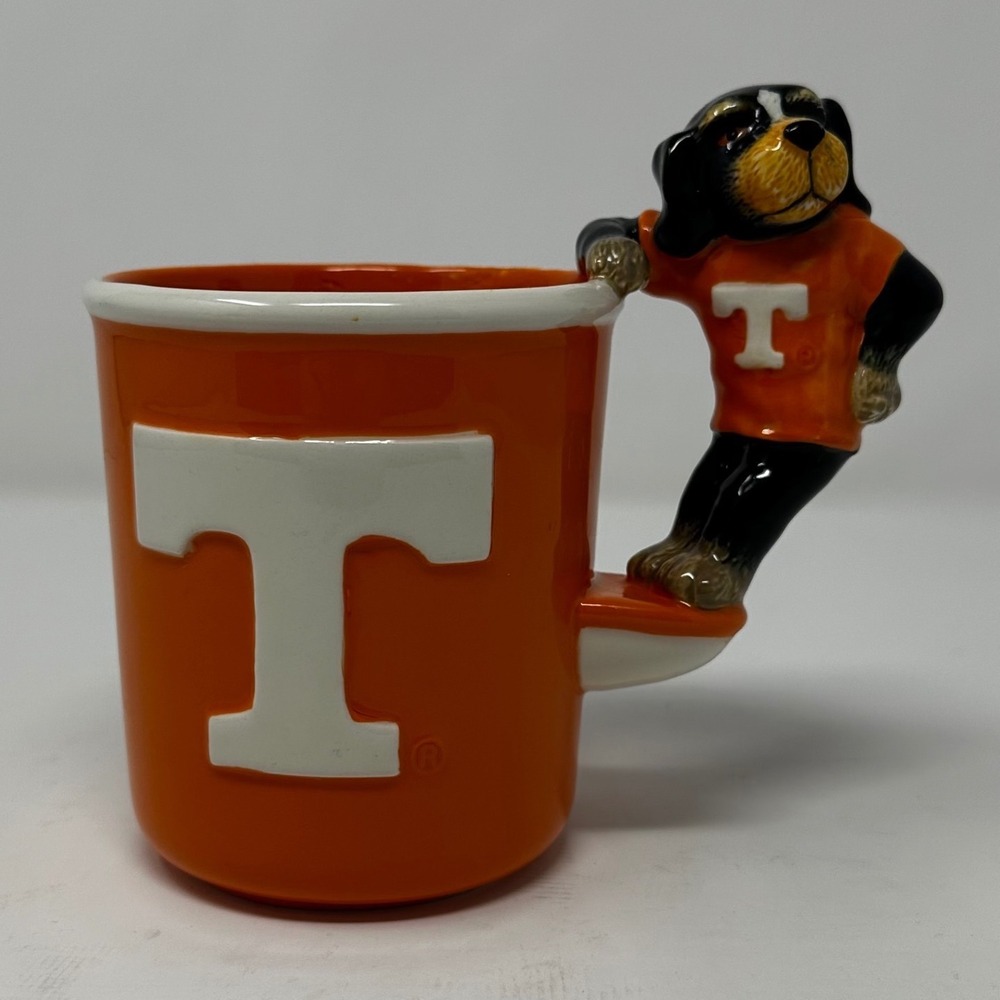 VTG Tennessee Vols Smokey Mascot Mug Champion Treasures Orange Ceramic 2005